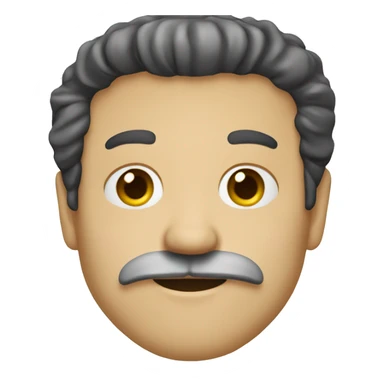 Mr. Kotter with beard and mustache sticker