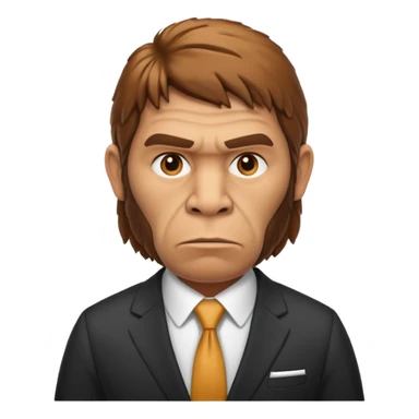 Neanderthal in suit sticker