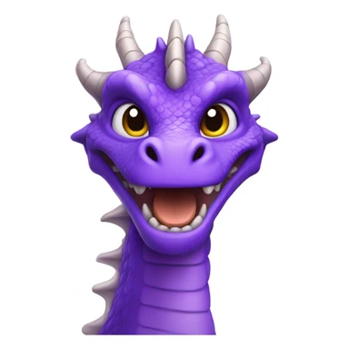 Purple dragon sticker