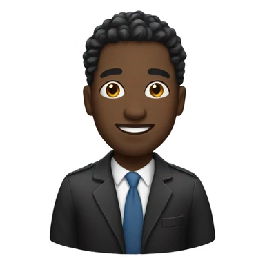black man with waves sticker