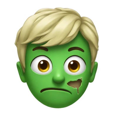 super realistic gross green sticker