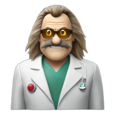 jim carrey as doctor eggman in the sonic the hedgehog movie sticker