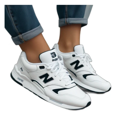 New Balance 530 blanche sticker