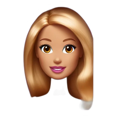 Barbie doll in box sticker