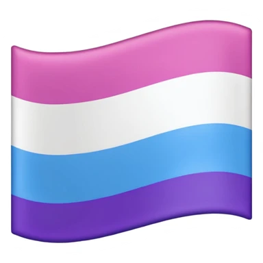 Bandera bisexual Rosa violeta y celeste  sticker