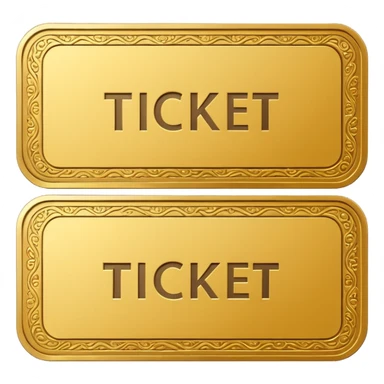 Golden ticket sticker