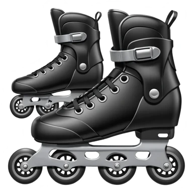 roller blade black sticker