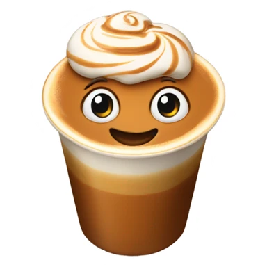 caramel cappuccino  sticker