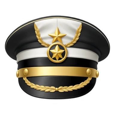 captain hat sticker