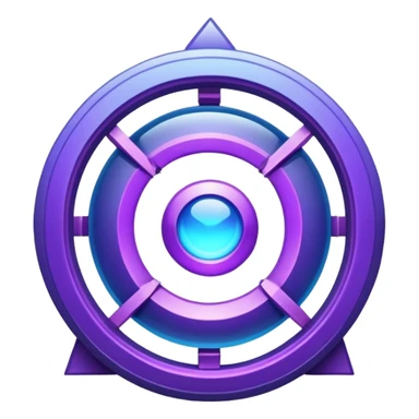 Blue and purple portal sticker