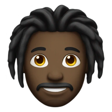 black dreadhead sticker