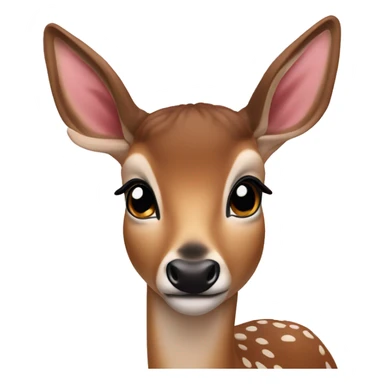 Coquette deer sticker