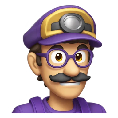 Waluigi emoji sticker