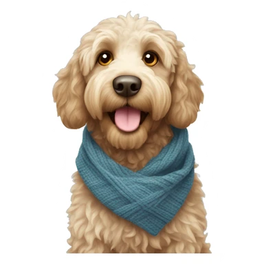 labradoodle-in-the-scarf sticker