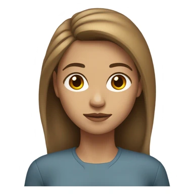 create a woman, light skin, medium brown hair, strong and femeni sticker