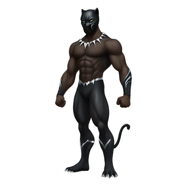 black Panther (animal) full body muscular ripped sticker