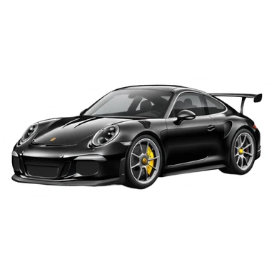 black porsche gt3 sticker
