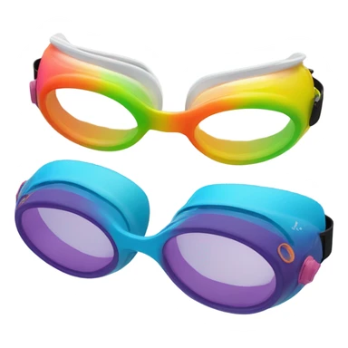 swimming goggles sticker