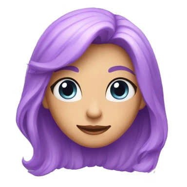 Corazón lila sticker