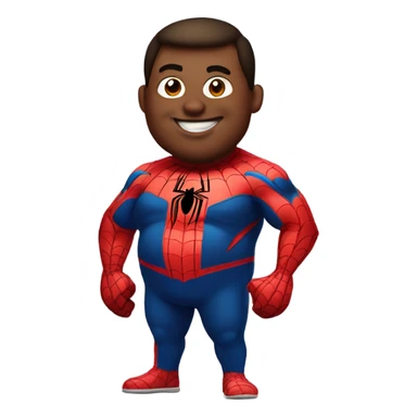 fat spiderman sticker