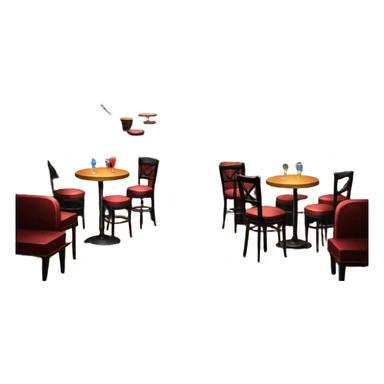 inside of a jazz nightclub, stage with microphone, dim lighting, small tables, cozy atmosphere sticker