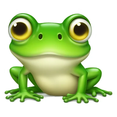 HAPPY CURIOUS frog LONG TAIL sticker