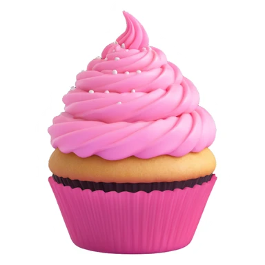 cupcake with pink icing sticker