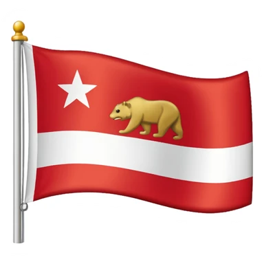 Hazme un emoji de la bandera de California  sticker