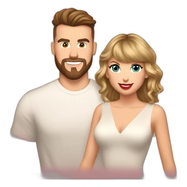 taylor swift & travis kelce sticker