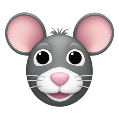 rat with zoom logo sticker