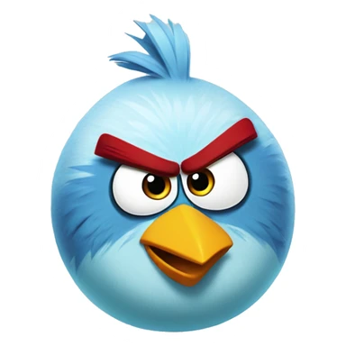 angry birds ice bird sticker