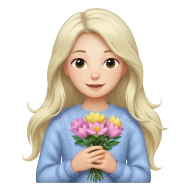 คาแรกเตอร์: ละมุน อาร์ต ๆ อินกับโลกส่วนตัว
ลุคอิโมจิ:

ตาวิ้ง ๆ เหมือนมีหมอกบาง

ผมปล่อยยาวพลิ้ว

เสื้อไหมพรม / ชุดโทนอ่อน
ผิวขาว

ท่าถือดอกไม้
ฟีล: dreamy, soft light, fairy vibe sticker