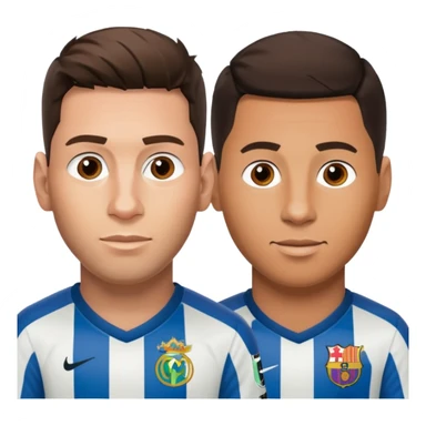 Messi  con Ronaldo  sticker