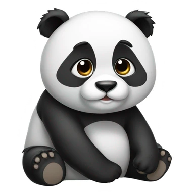 Cute panda sticker