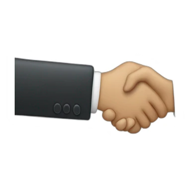 men handshaking sticker