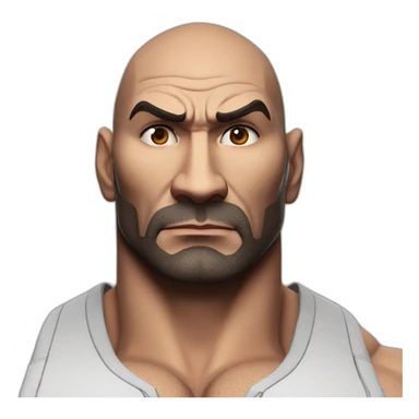 actor dave bautista serious half body sticker