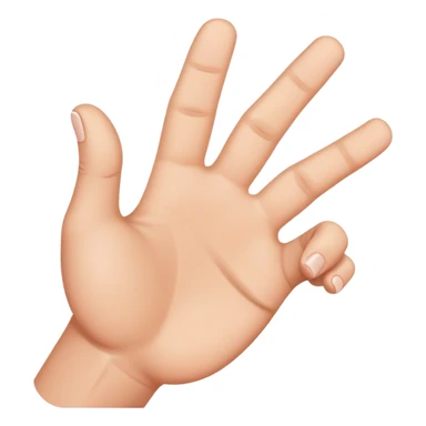 A hand with a oversized thumb sticker