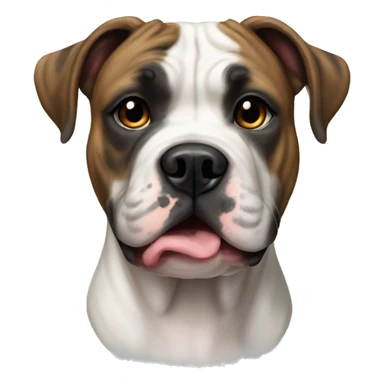 American bulldog brindle sticker