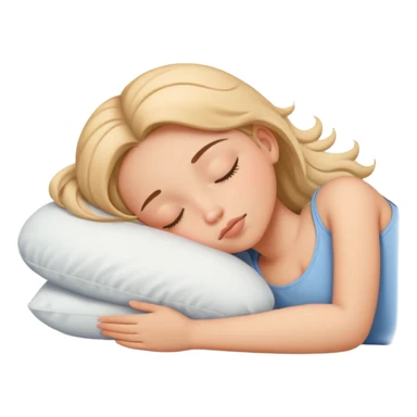 girl sleeping with ZZZ symbols above her head sticker