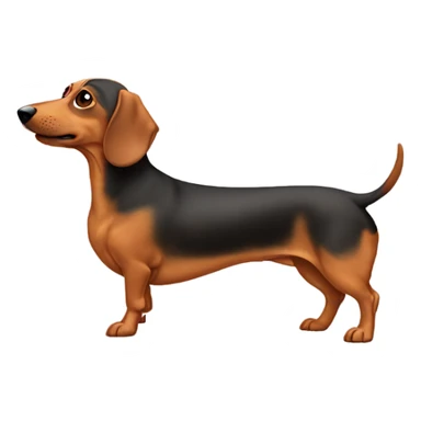 Weiner dog with a bun sticker