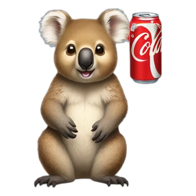 quokka koala looks like Coca Cola sticker
