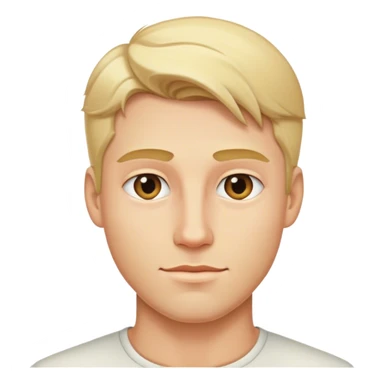 handsome man with blond   sticker