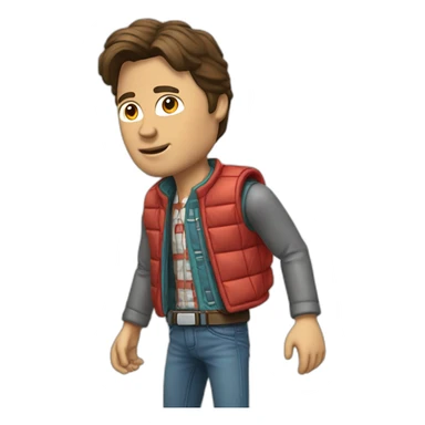 marty mcfly sticker