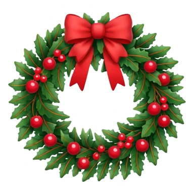 christmas wreath sticker