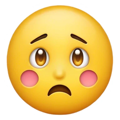 Confused yellow emoji sticker