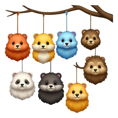 animals hanging sticker