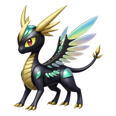 Meloetta-Nargacuga-Giratina-Pokémon-Fakémon-fusion-hybrid-creature sticker