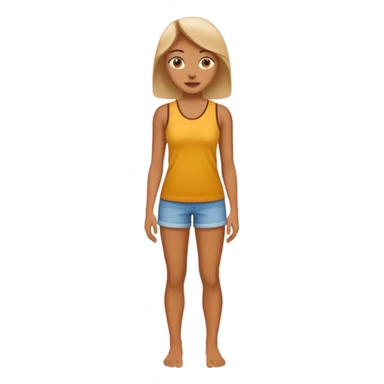 Nudist female full body sticker