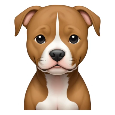 pitbull with fully black face and thin white line down the middle  sticker