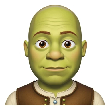 shrek as a jeff bezos sticker
